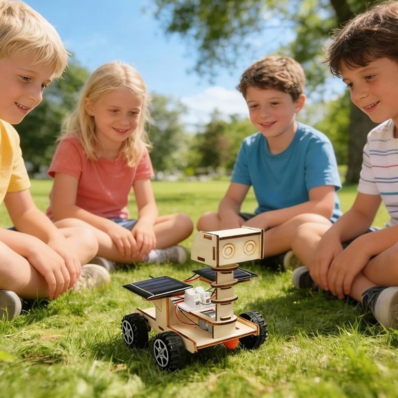 DIY Solar Space Moon Rover Model - Solar-Powered Exploration Vehicle. - Picture 7 of 9